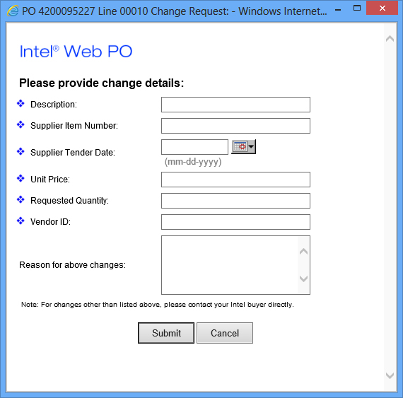 Request Change