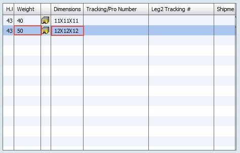 Dimensions and Weight